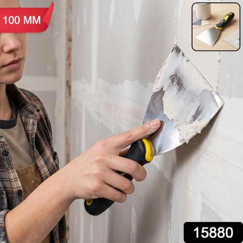 Wall putty knife ergonomic grip