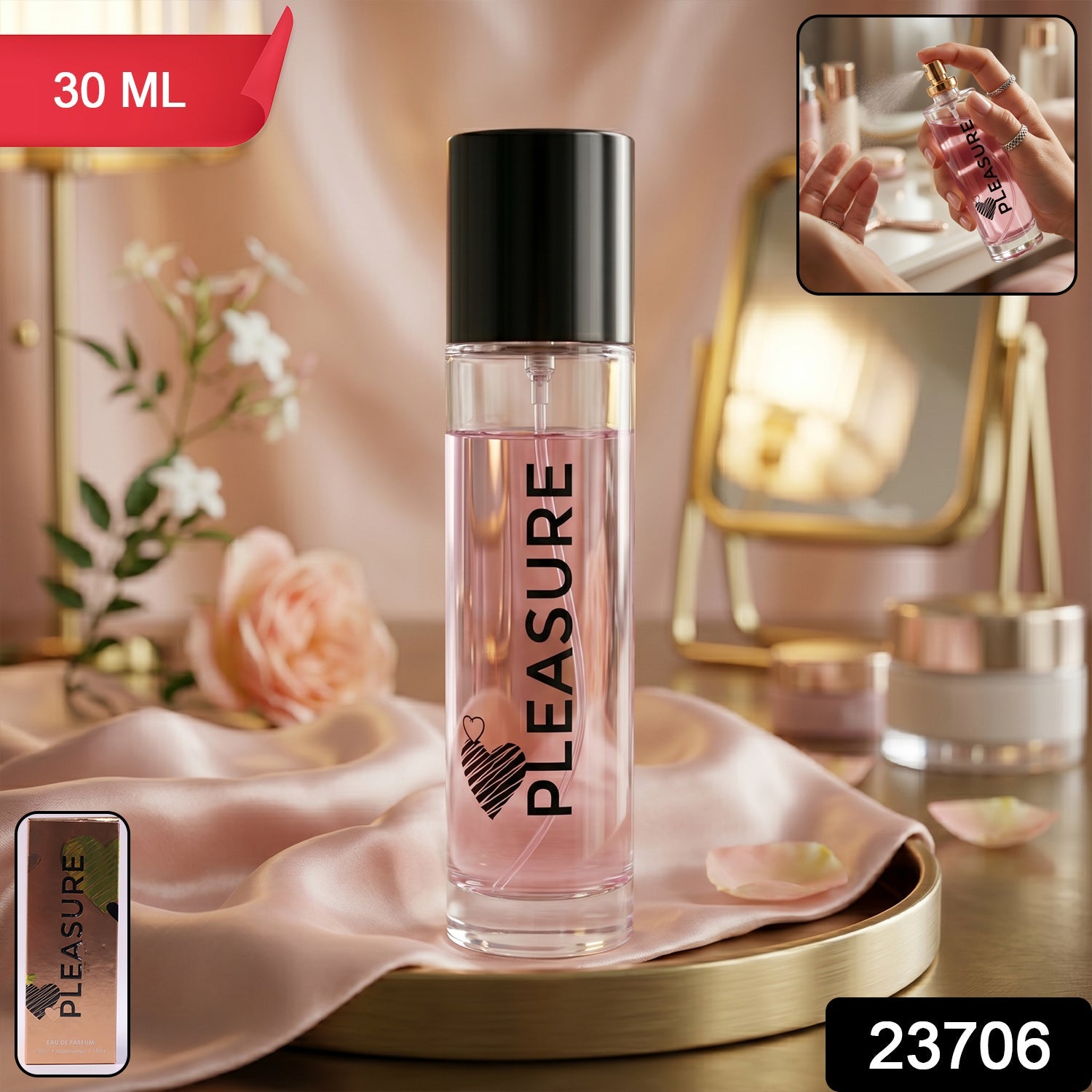 Pleasure women’s floral perfume in stylish bottle