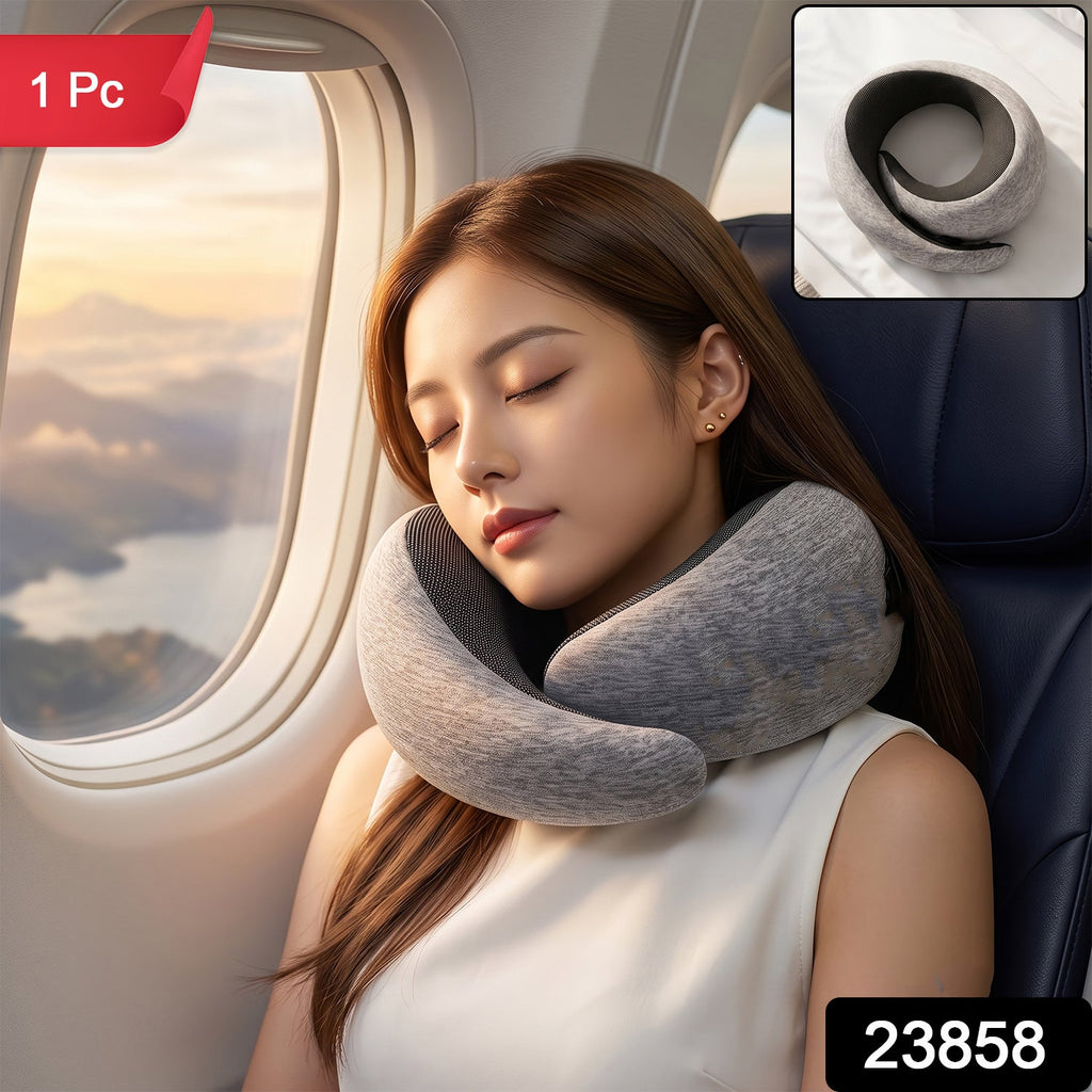 Soft memory foam U shaped pillow for comfortable flights