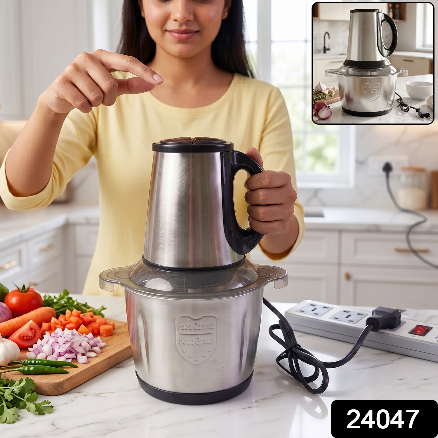 Electric Food Processor – 2 Litre Capacity for Easy Cooking