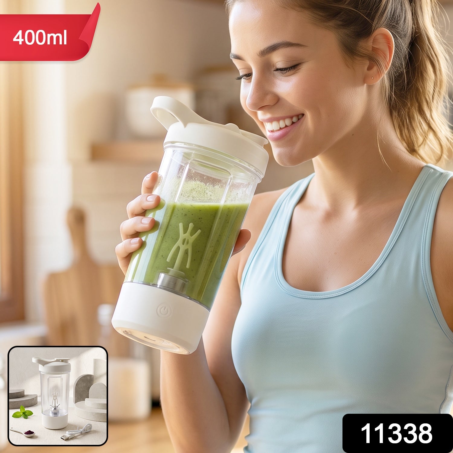 USB rechargeable protein shaker