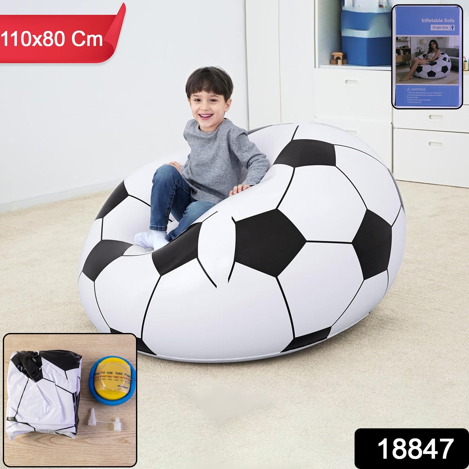 Soccer ball chair pack