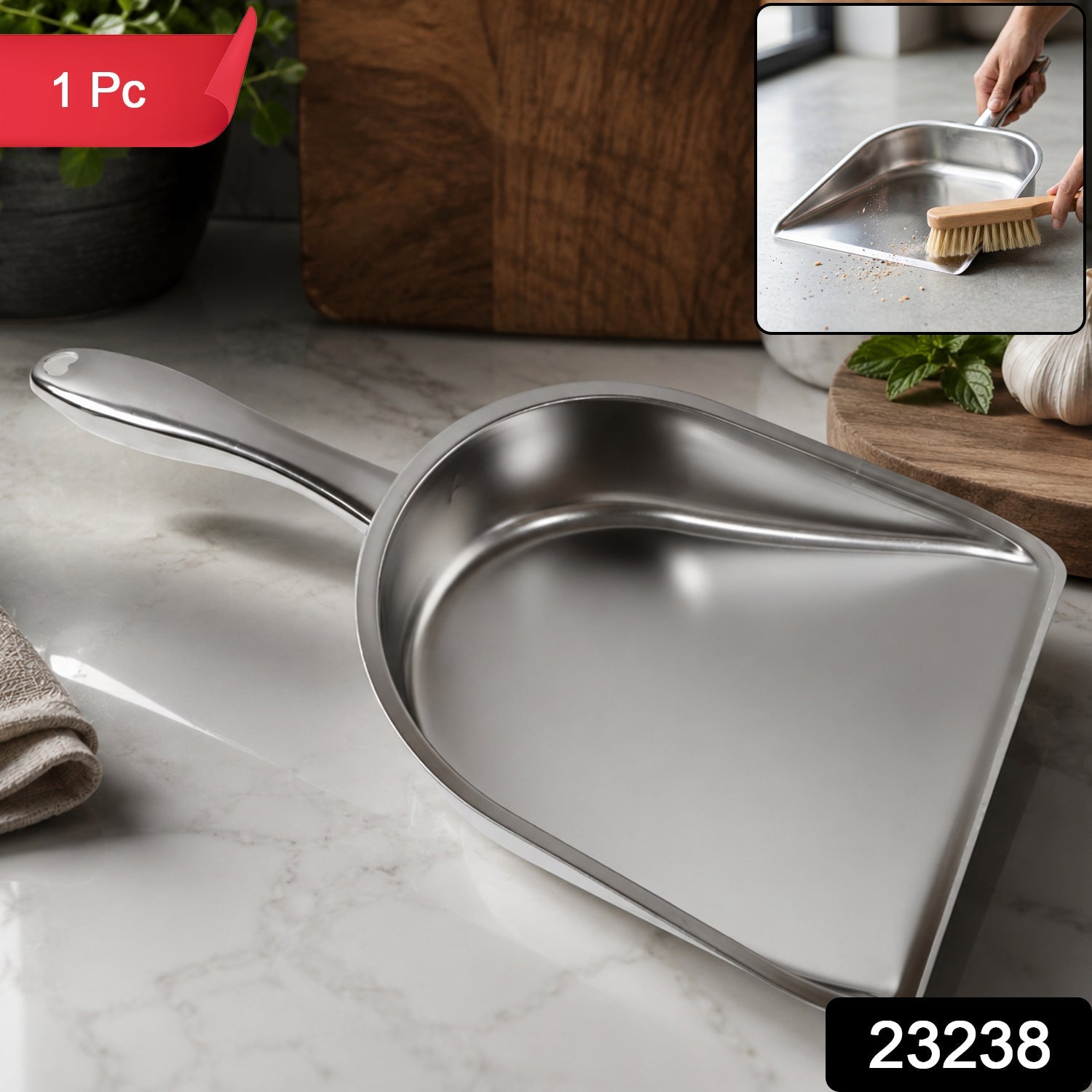 Steel dustpan pack