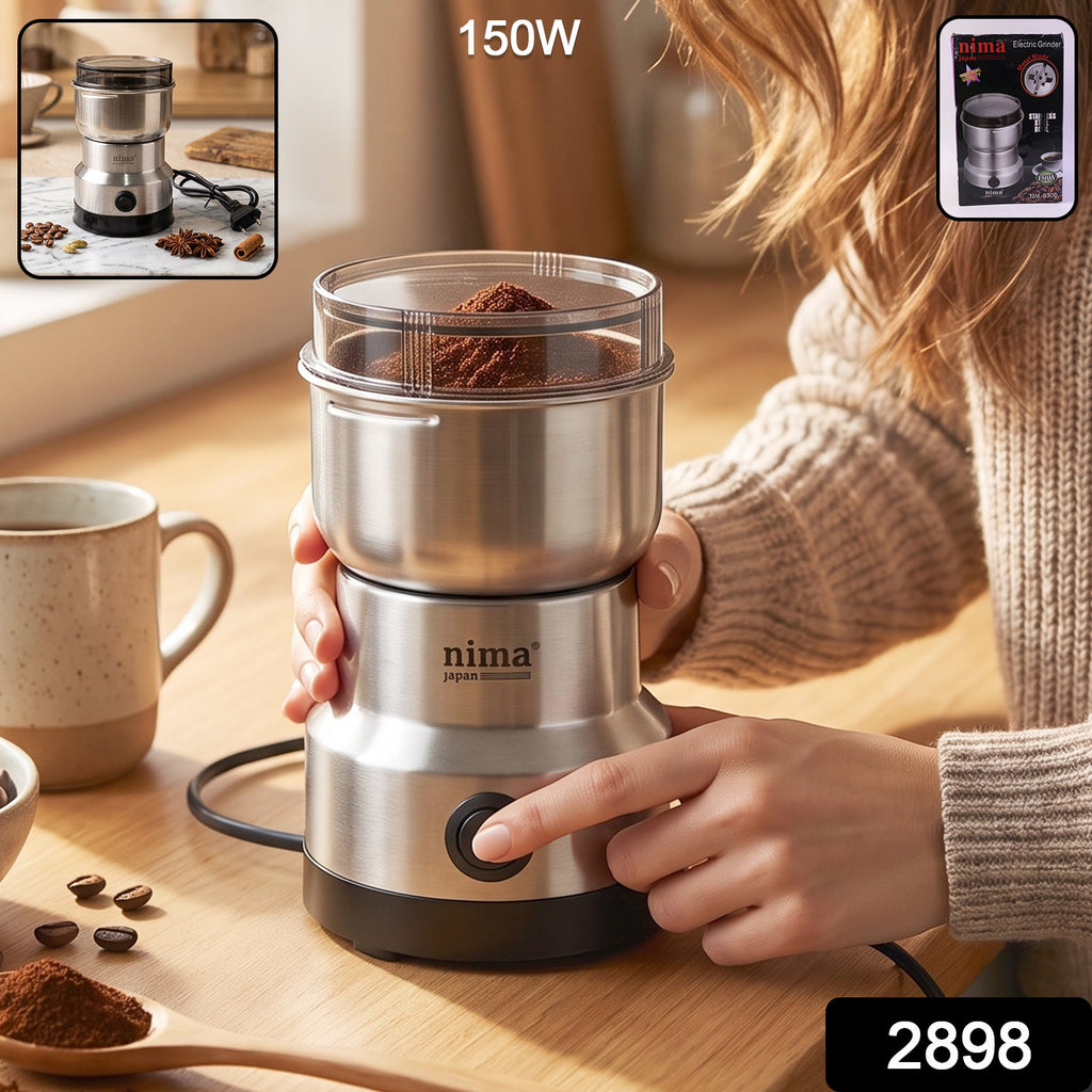 150W electric spice and coffee grinder with stainless steel blades