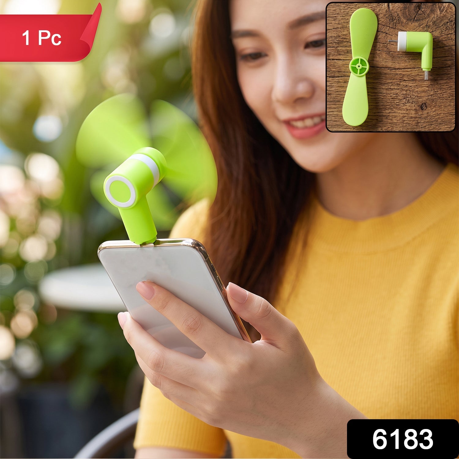 Plug in mini fan for smartphones with soft safe blades