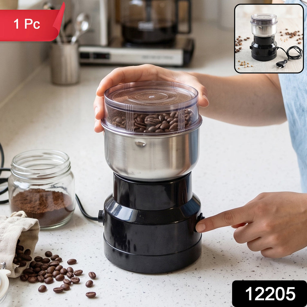 Stainless steel blade coffee grinder for beans and spices