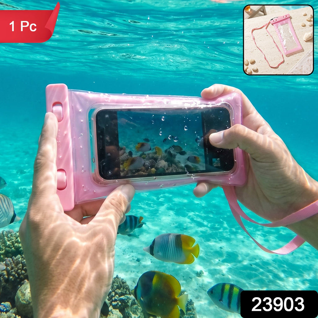 Waterproof phone cover with lock