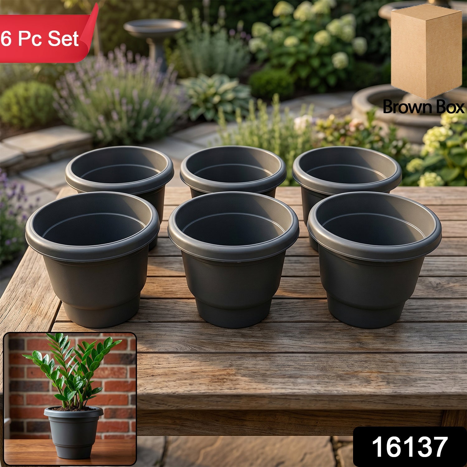 Flower pot planter pack