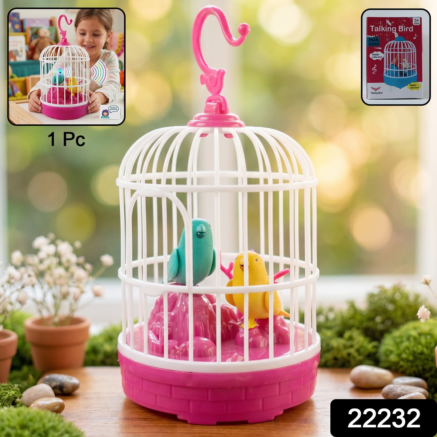 Talking bird toy pack