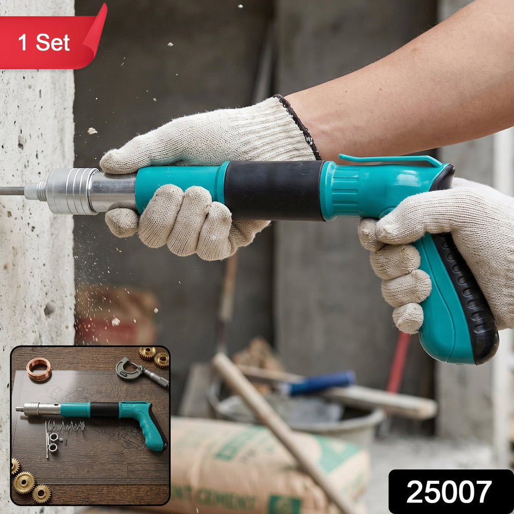 Handheld nail gun for concrete and wooden walls