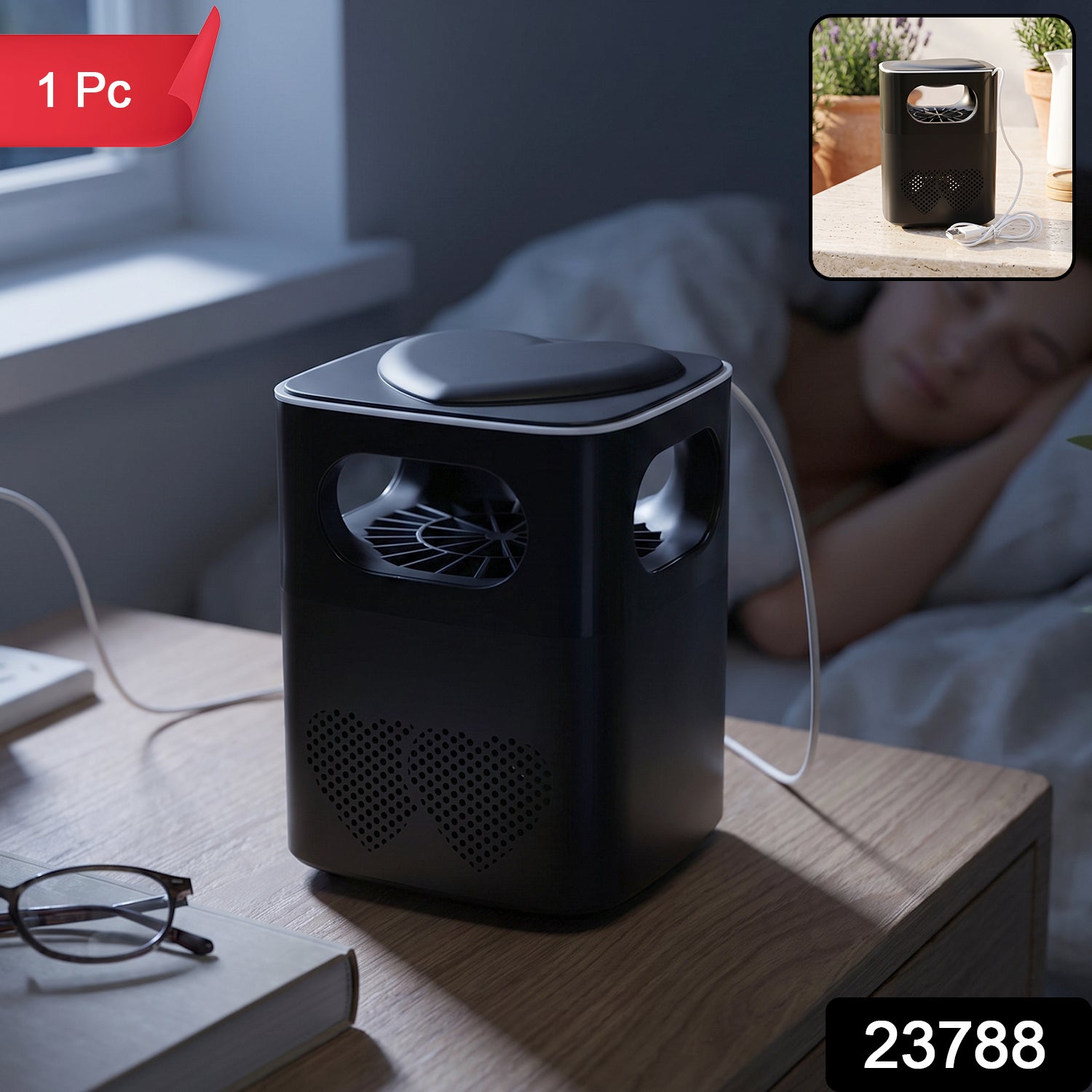 Suction fan mosquito trap bedroom