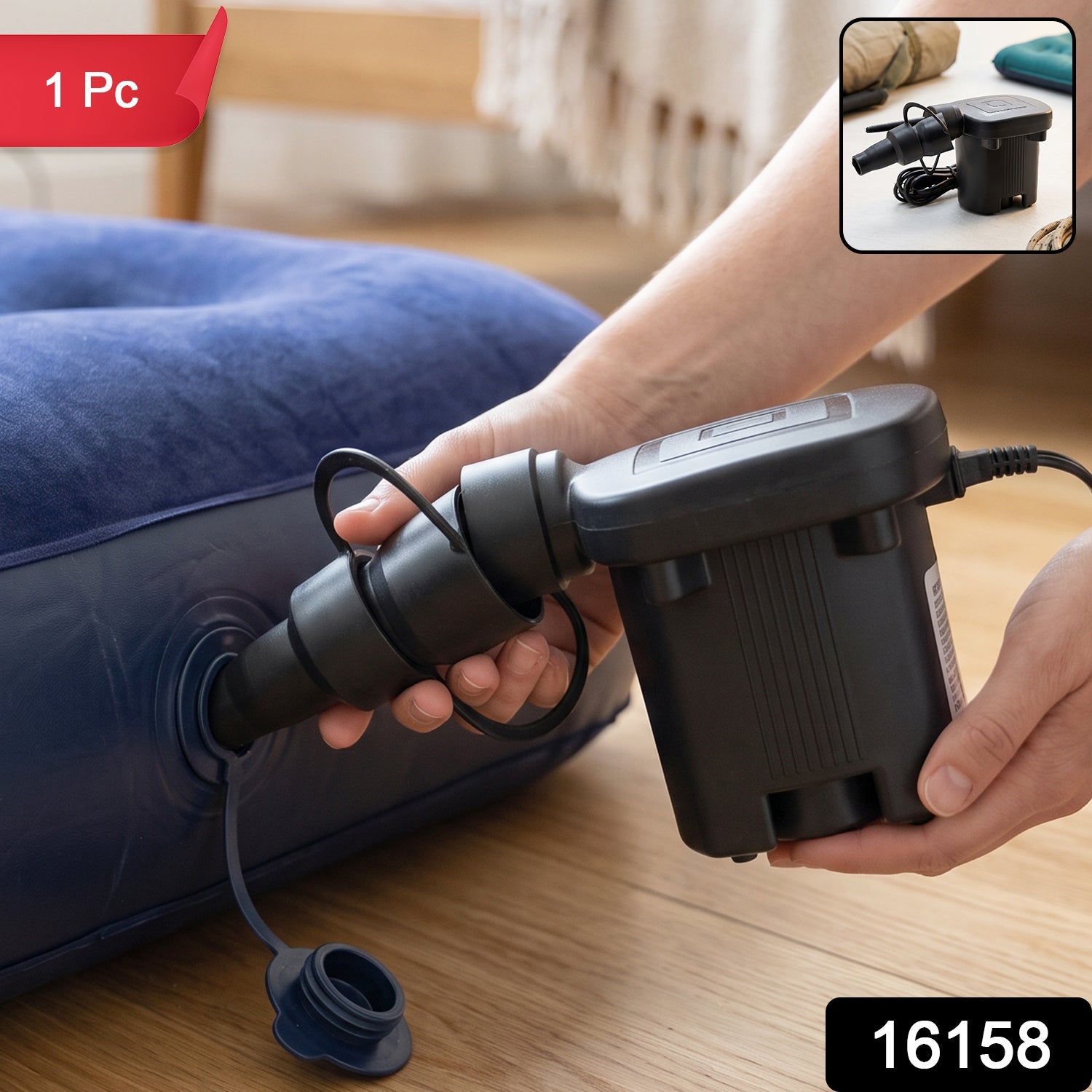 Air pump inflatable mattress pool toys