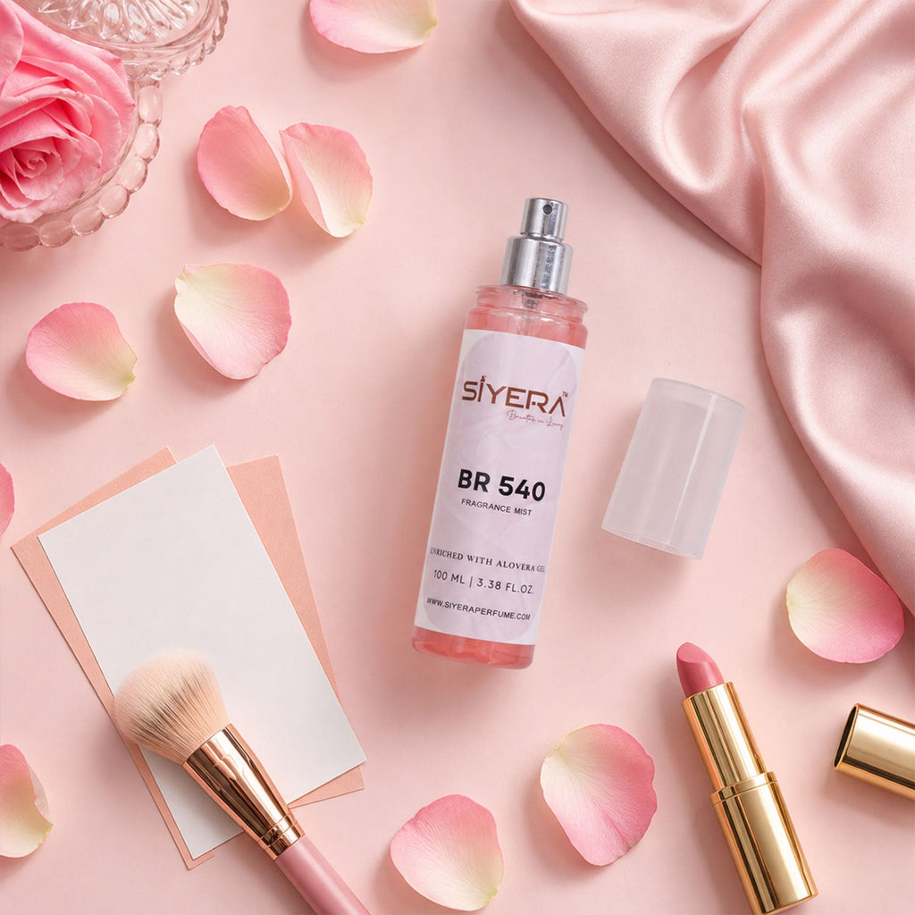 Fragrance mist spray detail with pump