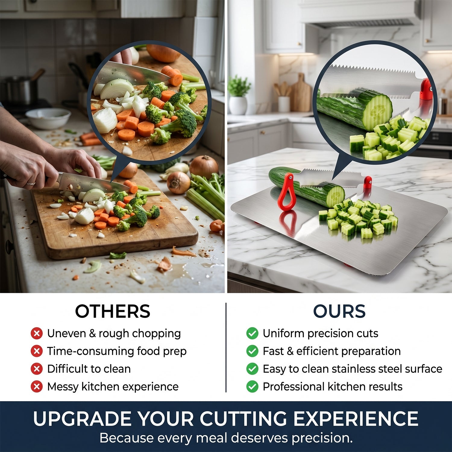Hygienic durable cutting board kitchen