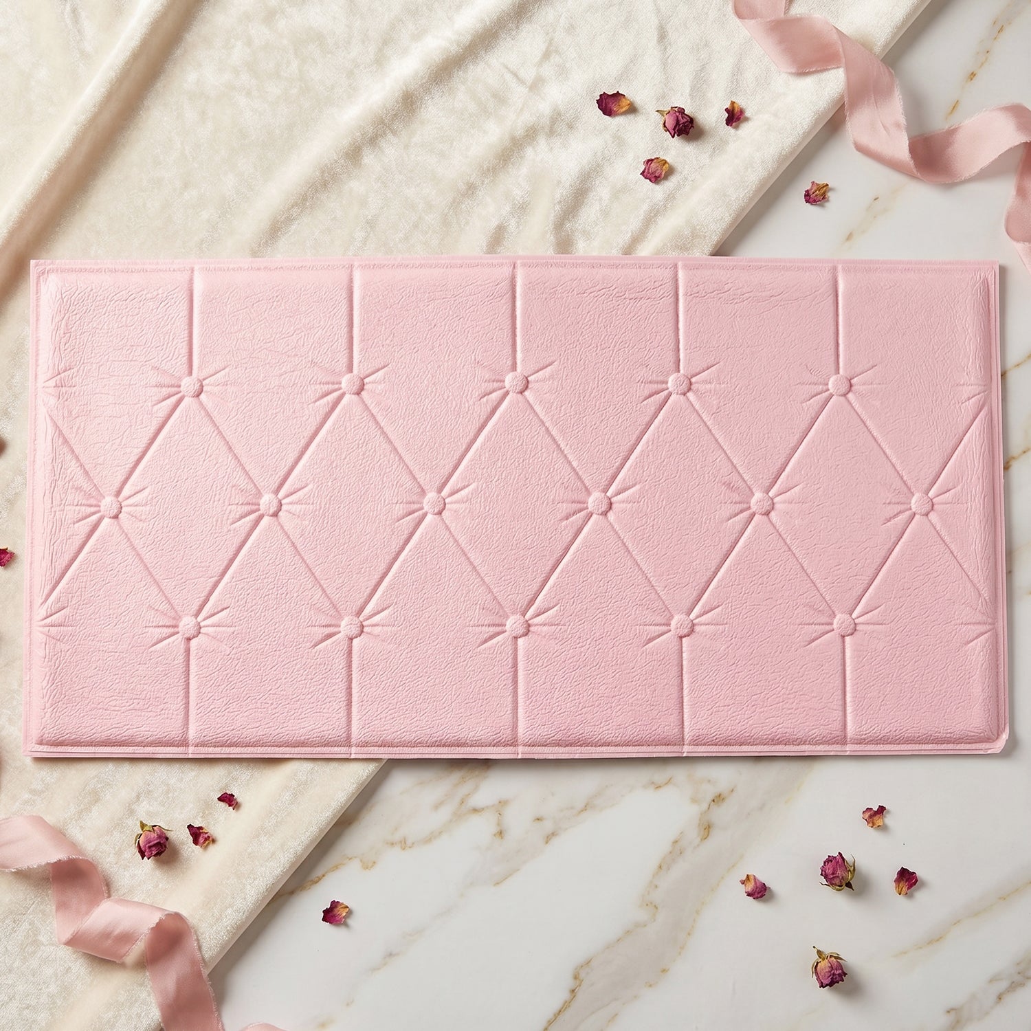 Modern 3D pink foam wall decor sheet home improvement