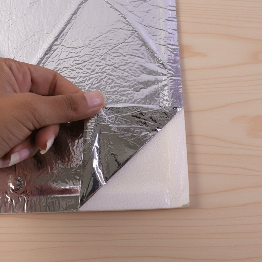Soft pink padded wall insulation panel home improvement