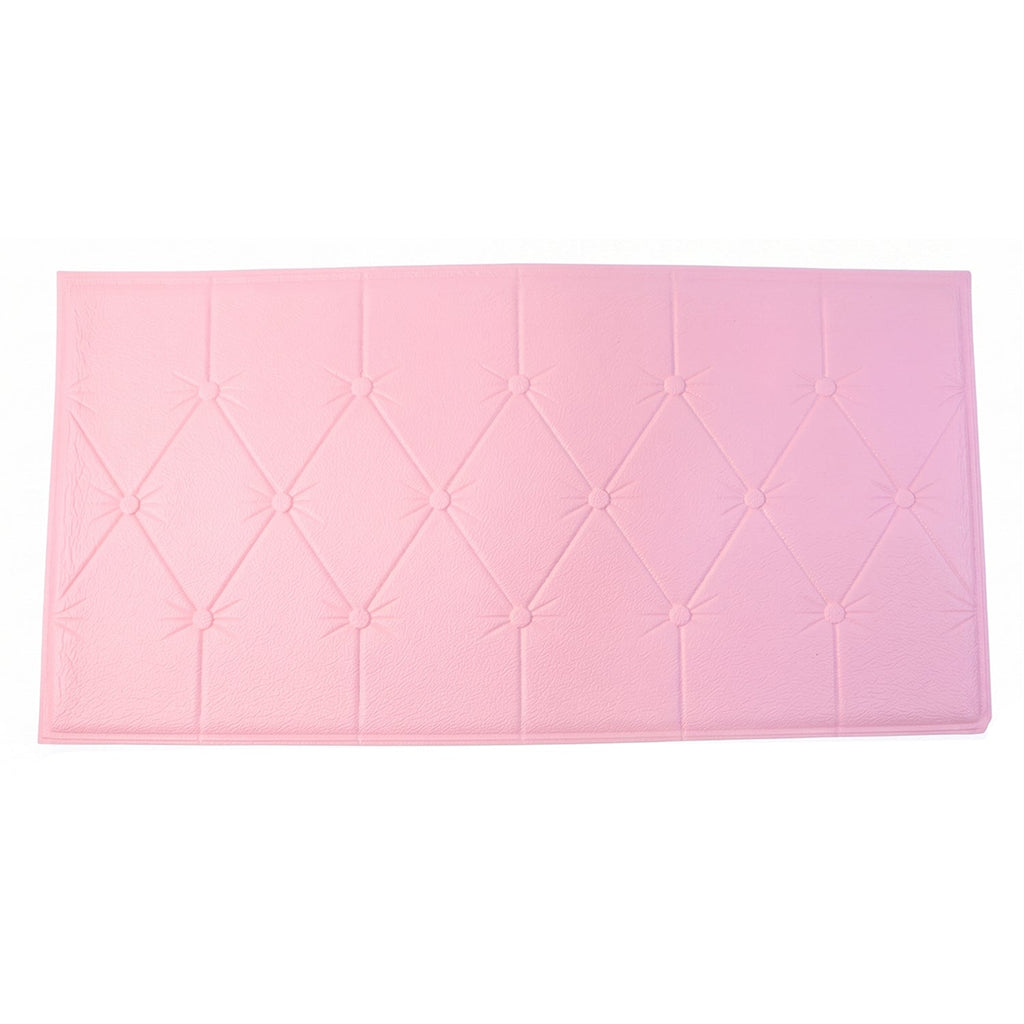 Peel and stick pink foam cushion wall panel home improvement
