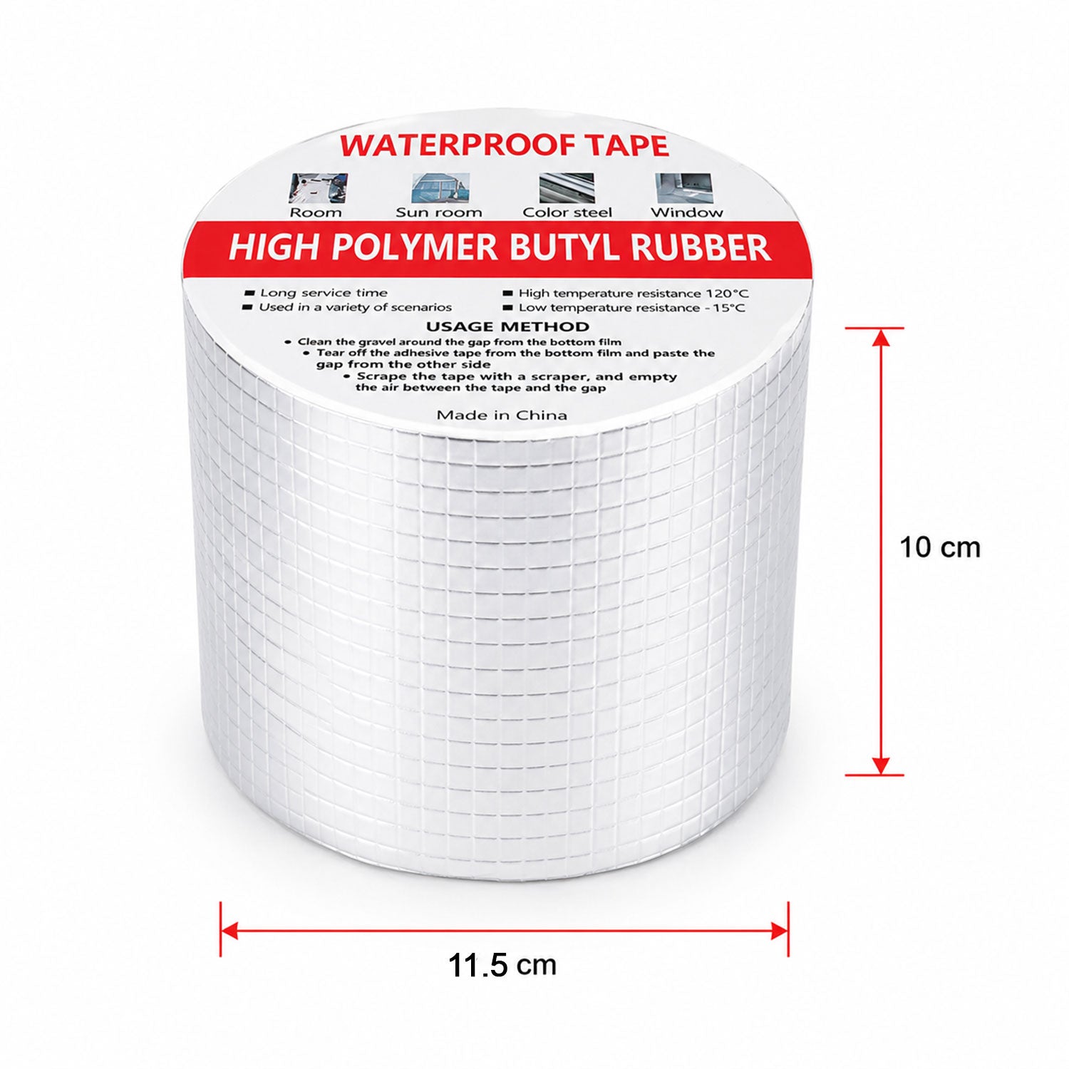 Waterproof tape size guide